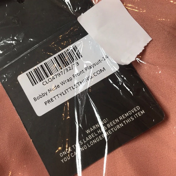 PrettyLittleThing Nude Romper - Picture 4 of 4